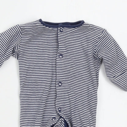 NEXT Baby Black Striped  Babygrow One-Piece Size 0-3 Months