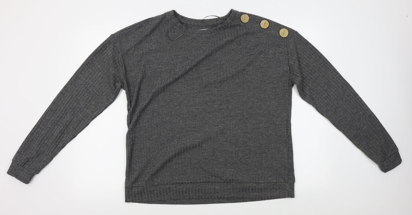 Womens UK Size 16 Papaya Grey Pullover Jumper