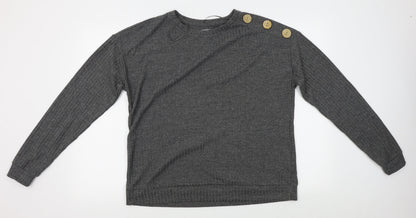Womens UK Size 16 Papaya Grey Pullover Jumper