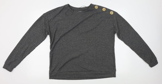 Womens UK Size 16 Papaya Grey Pullover Jumper