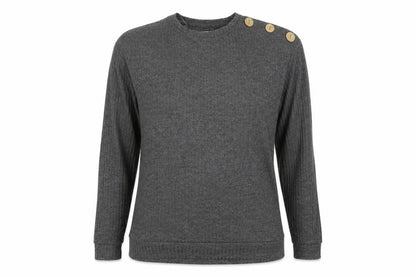 Womens UK Size 16 Papaya Grey Pullover Jumper