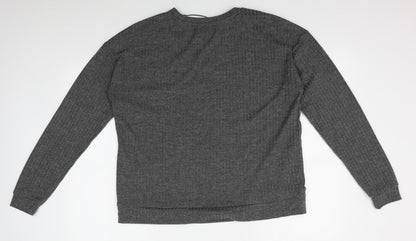 Womens UK Size 16 Papaya Grey Pullover Jumper