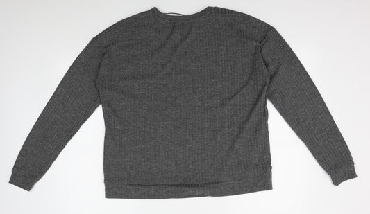 Womens UK Size 16 Papaya Grey Pullover Jumper