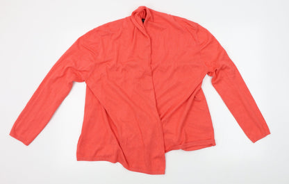 Womens UK Size XL st bernard Orange Wrap Jumper