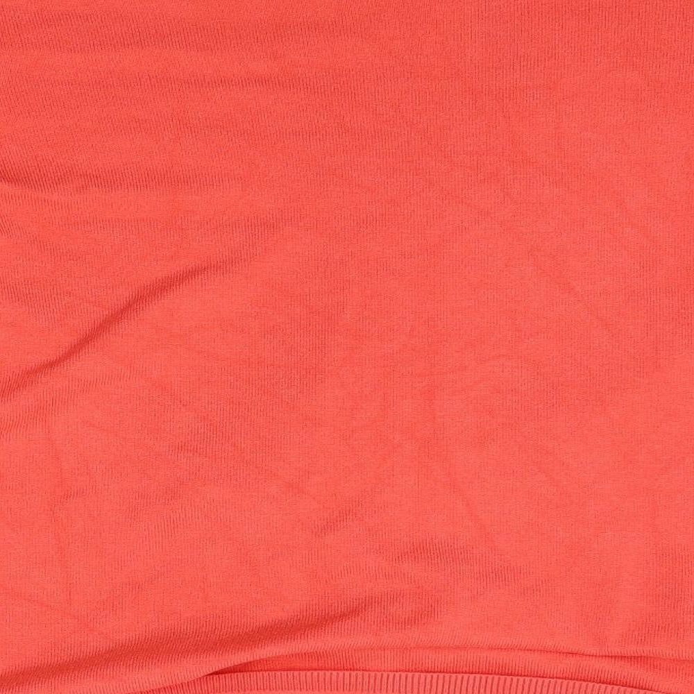 Womens UK Size XL st bernard Orange Wrap Jumper