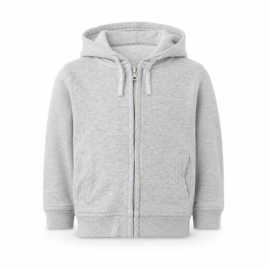 Front view of Pep&Co Baby Grey Jacket, size 12-18, Months