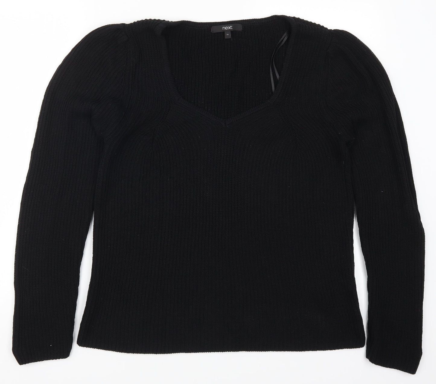 Womens UK Size 14 NEXT Black Pullover Jumper