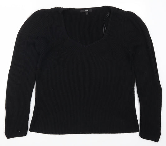 Womens UK Size 14 NEXT Black Pullover Jumper