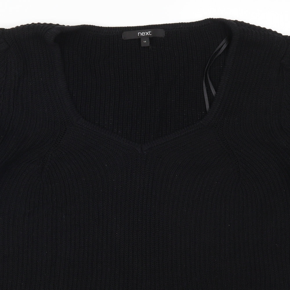 Womens UK Size 14 NEXT Black Pullover Jumper