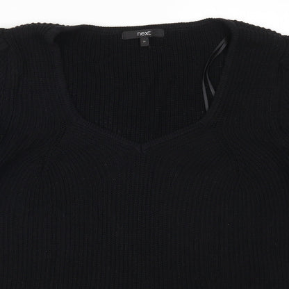 Womens UK Size 14 NEXT Black Pullover Jumper