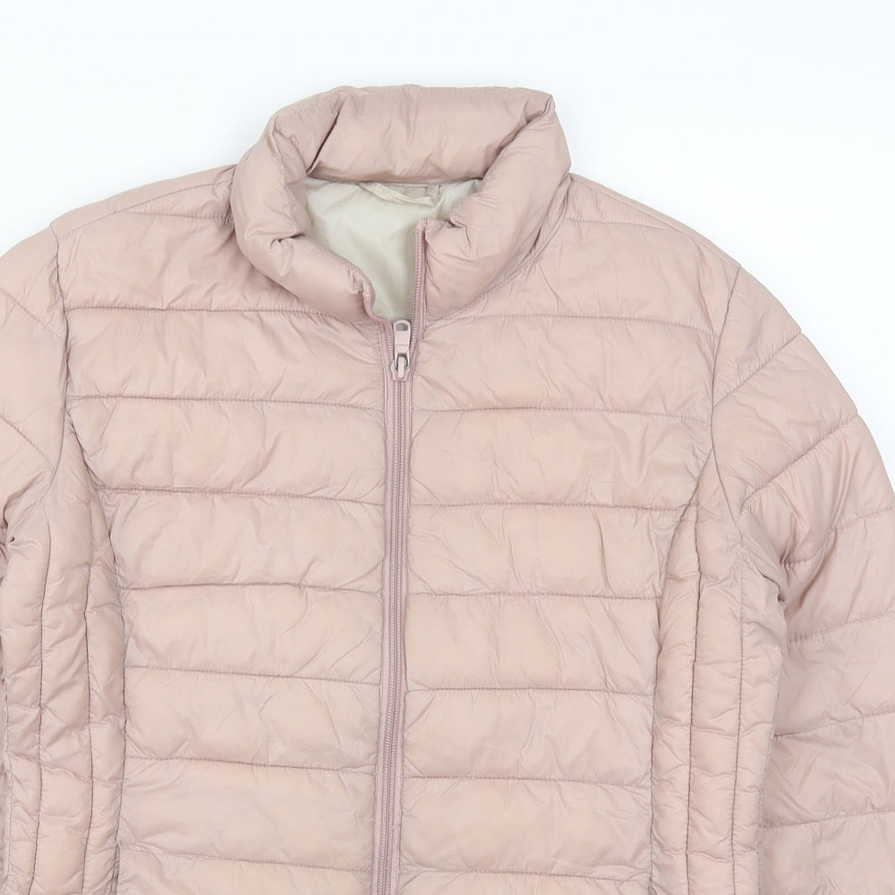 Primark Womens Pink   Quilted Coat Size 6