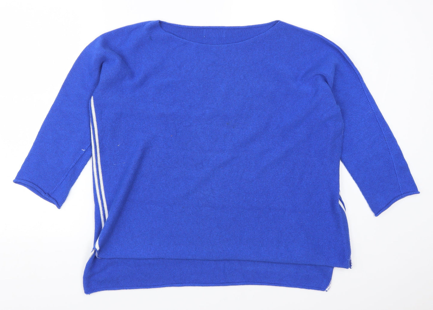 Womens UK Size S Preworn Blue Pullover Jumper