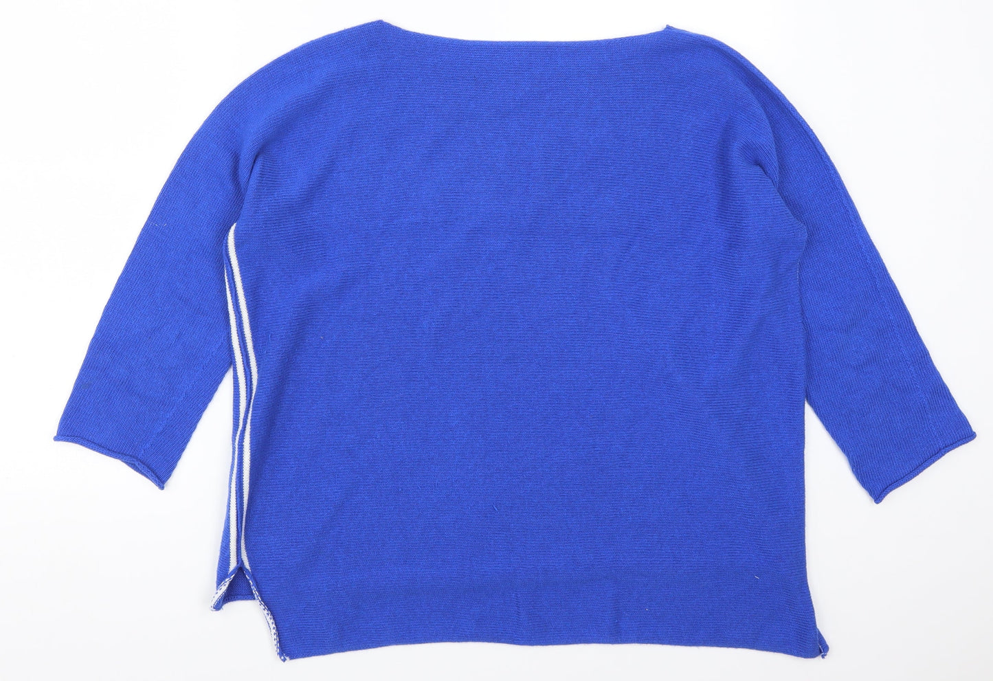 Womens UK Size S Preworn Blue Pullover Jumper