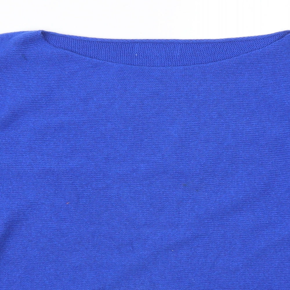 Womens UK Size S Preworn Blue Pullover Jumper