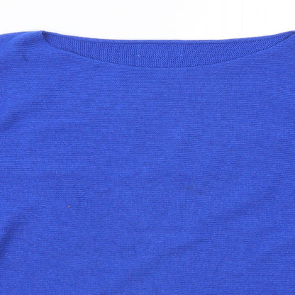 Womens UK Size S Preworn Blue Pullover Jumper