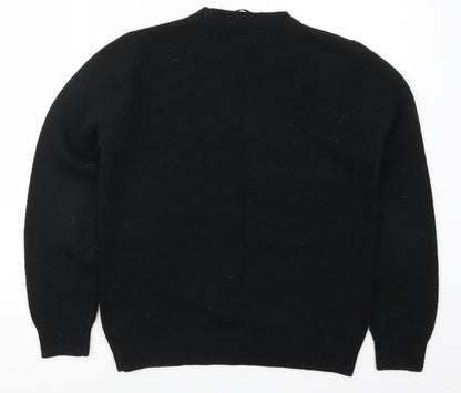 Womens UK Size S Papaya Black Pullover Jumper