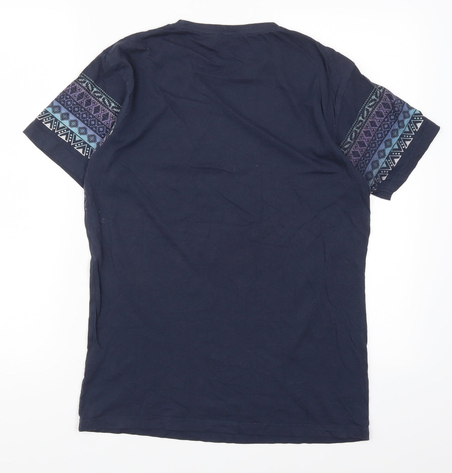 Mens UK Size S Cedar Wood State Blue  T-Shirt