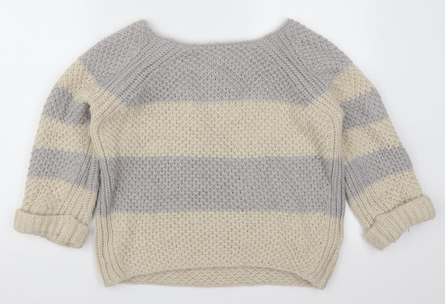Womens UK Size 10 River Island Grey Pullover Jumper