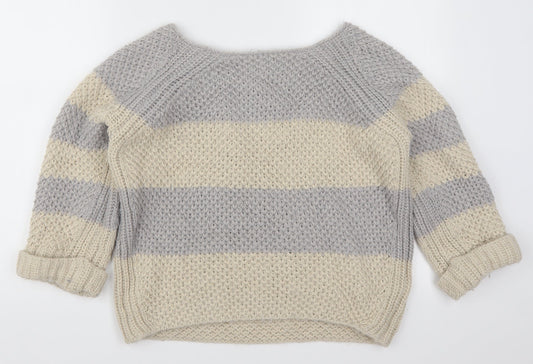 Womens UK Size 10 River Island Grey Pullover Jumper