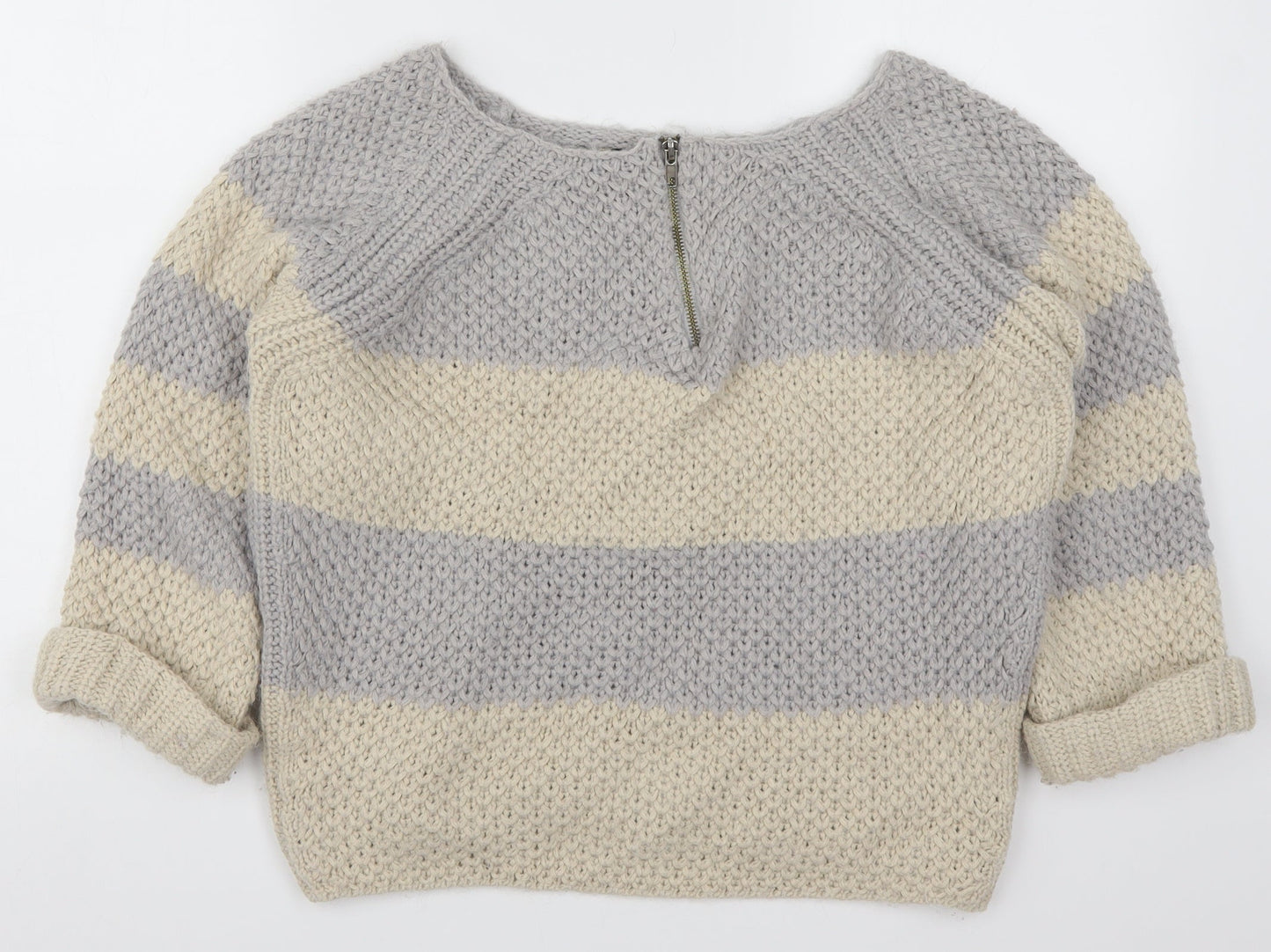 Womens UK Size 10 River Island Grey Pullover Jumper
