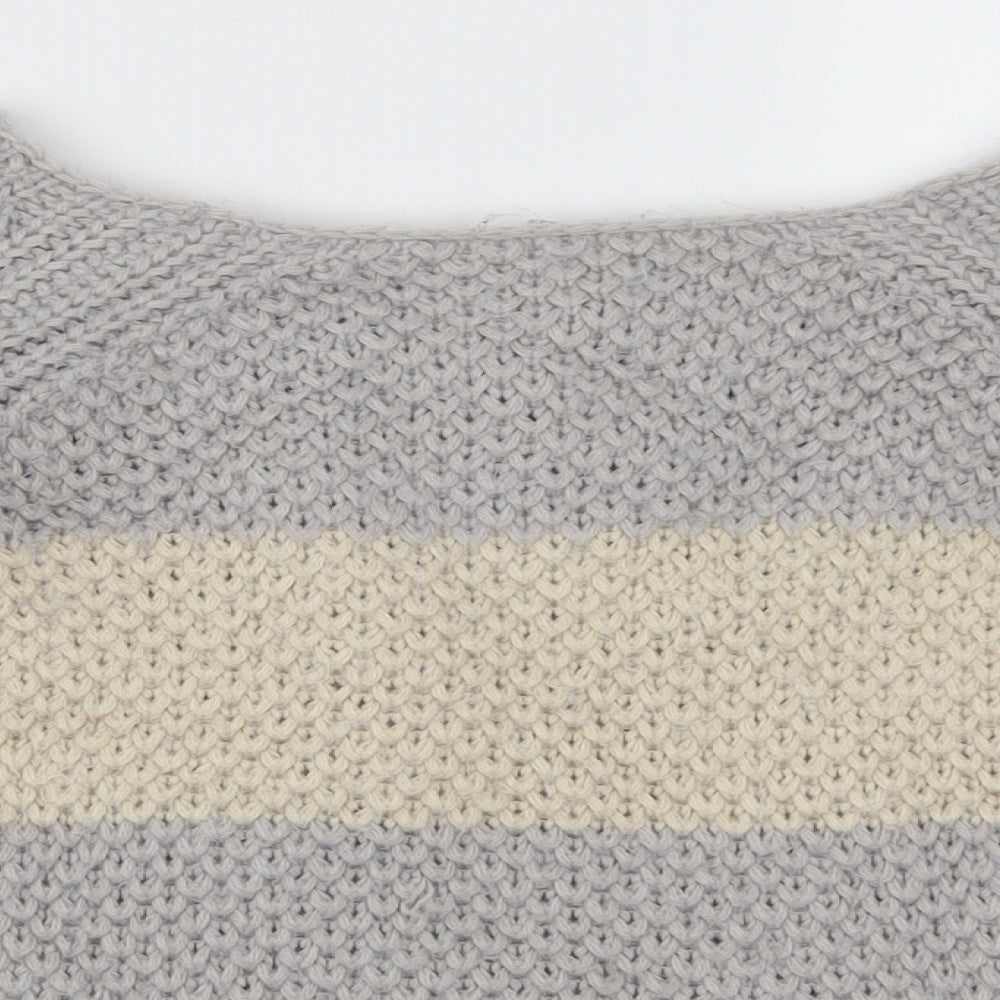 Womens UK Size 10 River Island Grey Pullover Jumper