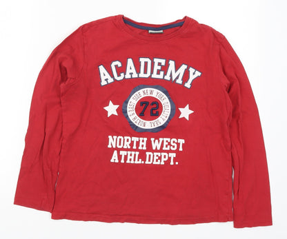 Pia Italia Boys Red   Basic T-Shirt Size 11-12 Years  - Academy North West