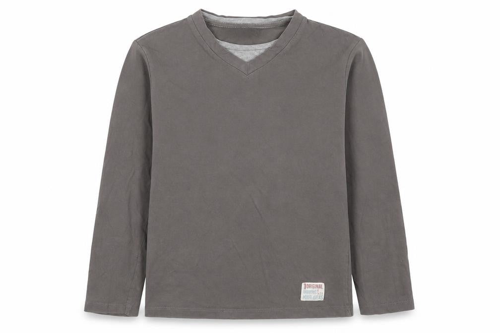 Pia Italia Boys Brown   Basic T-Shirt Size 8-9 Years