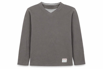 Pia Italia Boys Brown   Basic T-Shirt Size 8-9 Years