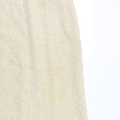 Frankenwalder Womens Beige   Flare Skirt Size 10