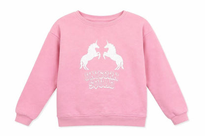 Primark Girls Pink   Pullover Sweatshirt Size 8 Years  - Unicorn