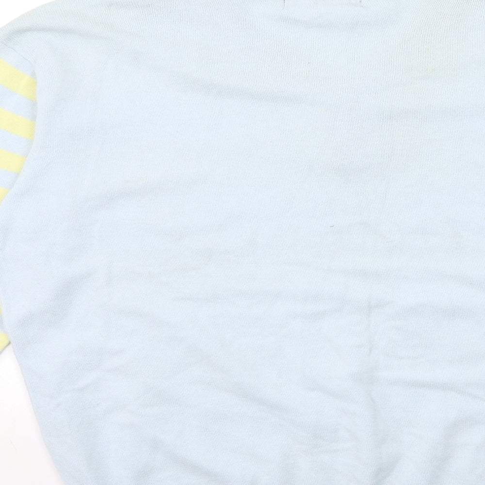 Cedar Wood State Mens Blue Striped Knit Pullover Jumper Size M