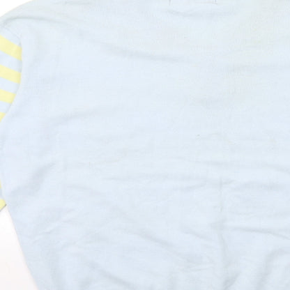 Cedar Wood State Mens Blue Striped Knit Pullover Jumper Size M