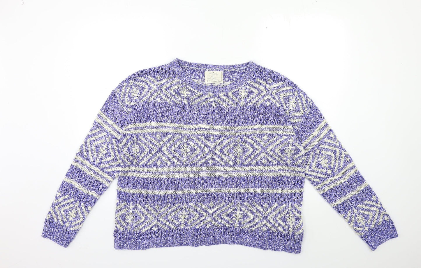 Womens UK Size XL Springfield Blue Pullover Jumper