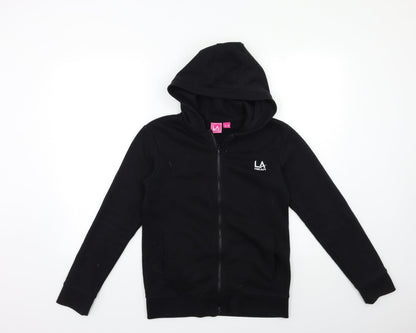 LA Gear Girls Black   Full Zip Hoodie Size 13 Years
