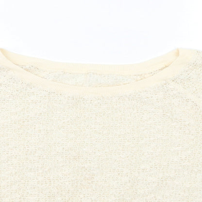 New Look Womens Beige   Pullover Sweatshirt Size M