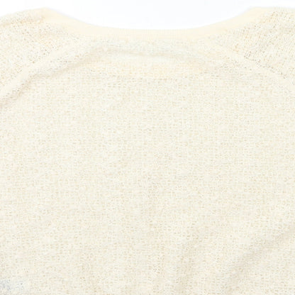 New Look Womens Beige   Pullover Sweatshirt Size M