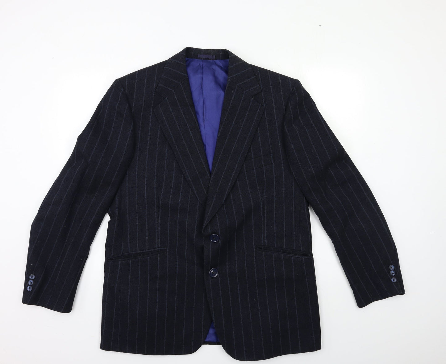 Mens UK Size 42 Preworn Regular Blue Suit Jacket
