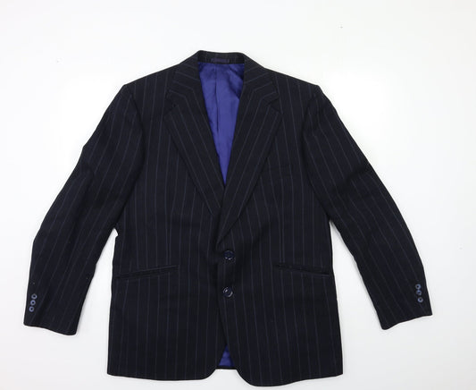 Mens UK Size 42 Preworn Regular Blue Suit Jacket