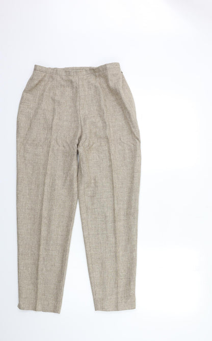 Womens UK Size 12 Marks and Spencer Regular Fit  Beige Trousers