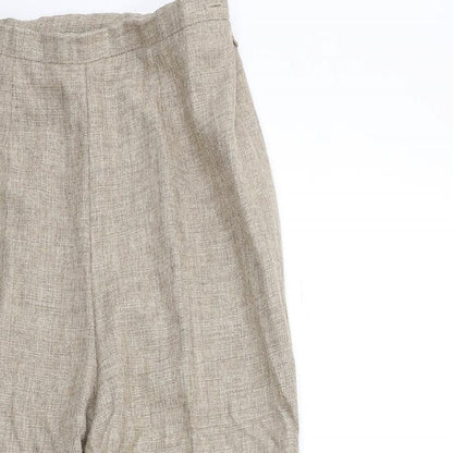 Womens UK Size 12 Marks and Spencer Regular Fit  Beige Trousers