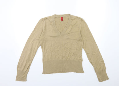 Womens UK Size 12 H&M Brown Pullover Jumper