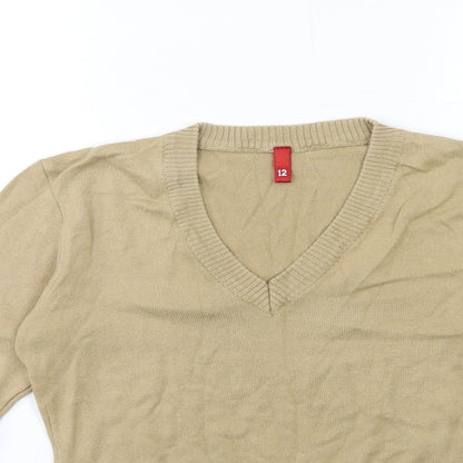 Womens UK Size 12 H&M Brown Pullover Jumper