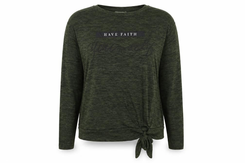 Womens UK Size 14 Papaya Green Pullover Jumper