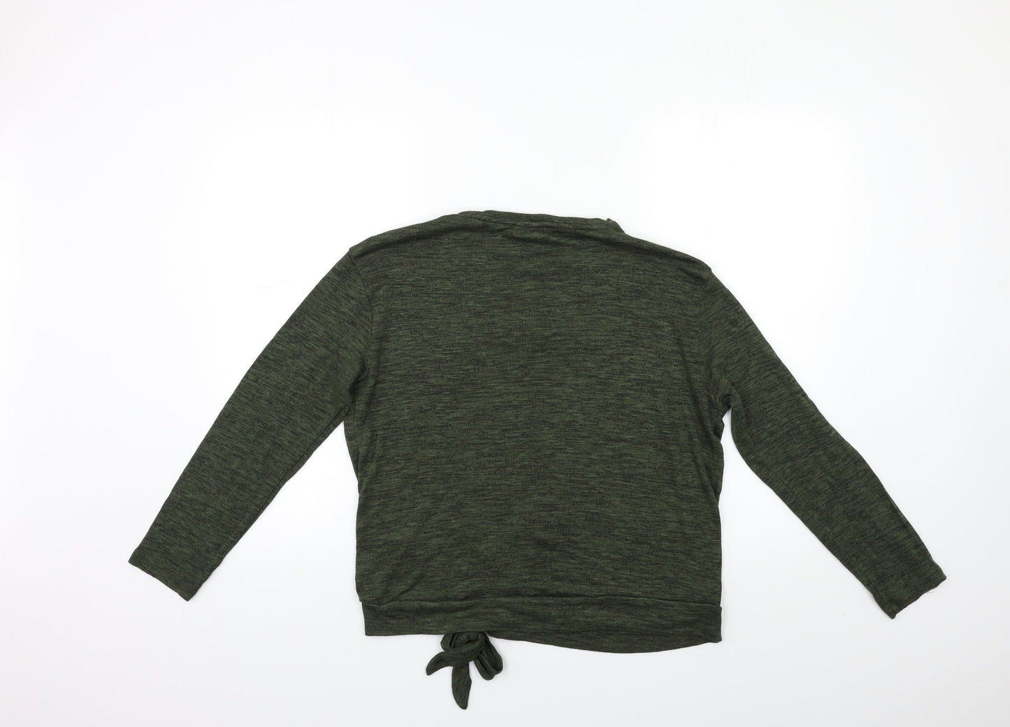 Womens UK Size 14 Papaya Green Pullover Jumper