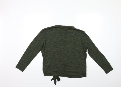 Womens UK Size 14 Papaya Green Pullover Jumper