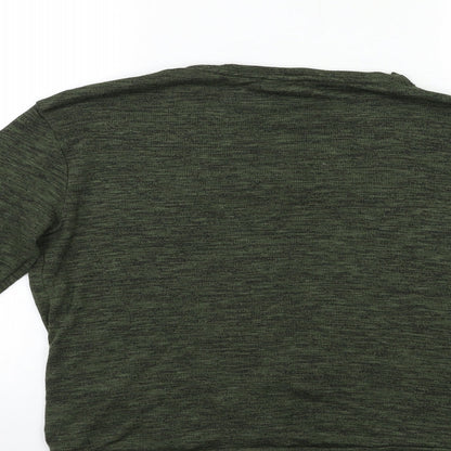 Womens UK Size 14 Papaya Green Pullover Jumper