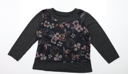 Womens UK Size 6 Preworn Grey Pullover Jumper