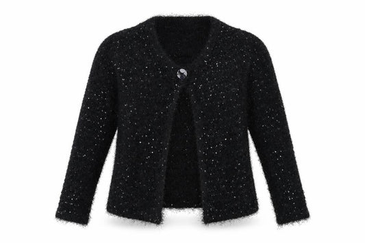 Womens UK Size M Angelina Black Cardigan Jumper