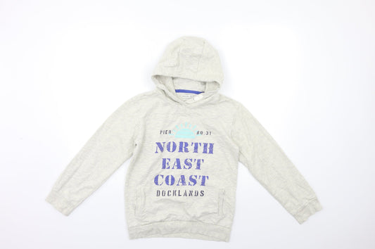Crafted Boys Grey   Pullover Hoodie Size 11-12 Years