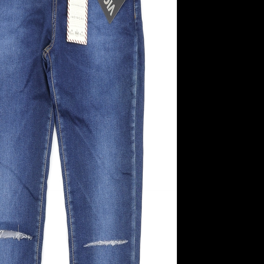 Vicunha Womens Blue  Denim Skinny Jeans Size 28 in L28 in